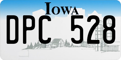 IA license plate DPC528