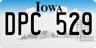 IA license plate DPC529