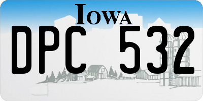 IA license plate DPC532