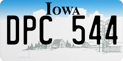 IA license plate DPC544