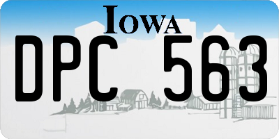 IA license plate DPC563