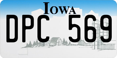 IA license plate DPC569