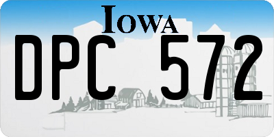 IA license plate DPC572