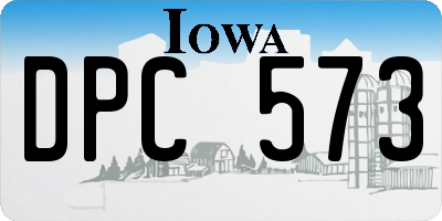 IA license plate DPC573