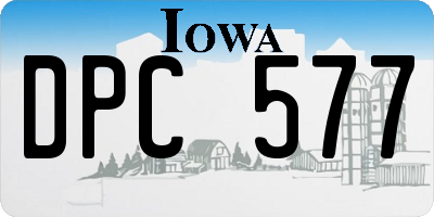 IA license plate DPC577
