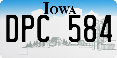 IA license plate DPC584