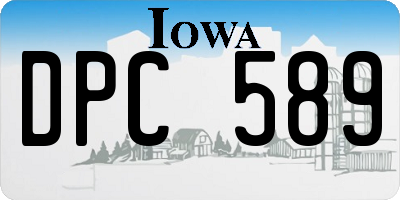 IA license plate DPC589