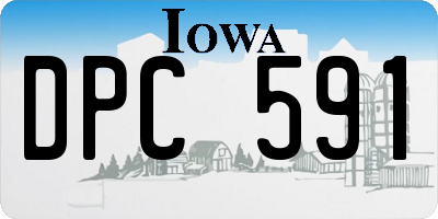 IA license plate DPC591