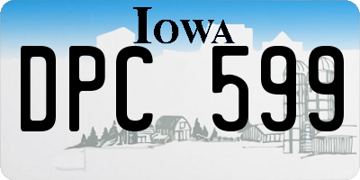 IA license plate DPC599