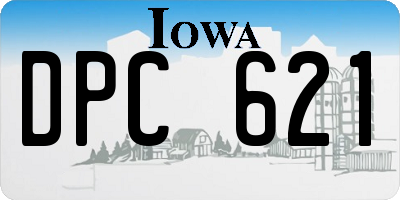 IA license plate DPC621