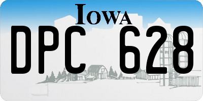 IA license plate DPC628