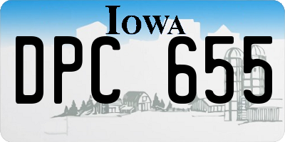 IA license plate DPC655