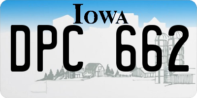 IA license plate DPC662