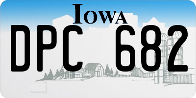 IA license plate DPC682