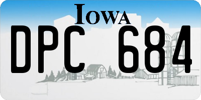 IA license plate DPC684