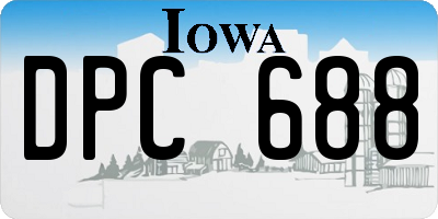 IA license plate DPC688