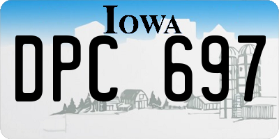 IA license plate DPC697
