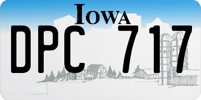 IA license plate DPC717