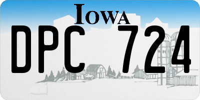IA license plate DPC724