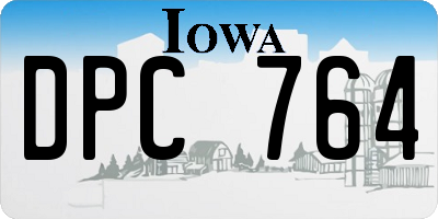 IA license plate DPC764