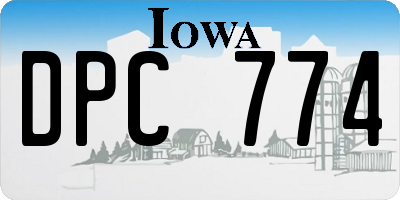 IA license plate DPC774