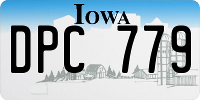 IA license plate DPC779
