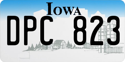 IA license plate DPC823