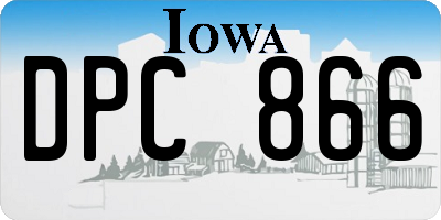 IA license plate DPC866