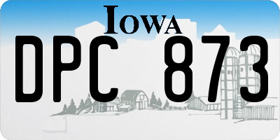 IA license plate DPC873