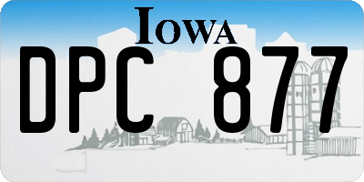 IA license plate DPC877