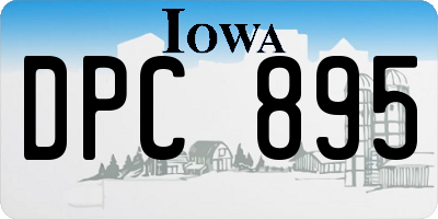 IA license plate DPC895