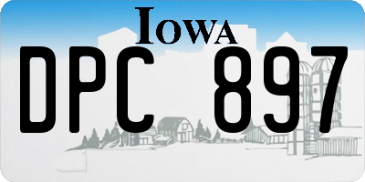 IA license plate DPC897