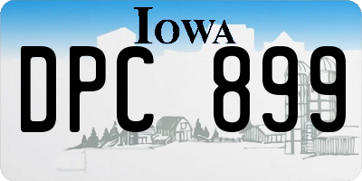 IA license plate DPC899