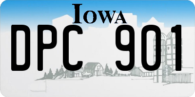 IA license plate DPC901