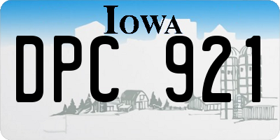 IA license plate DPC921