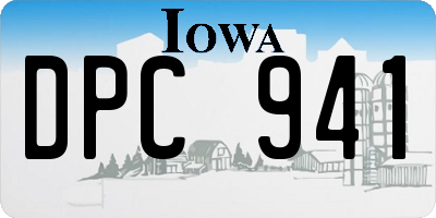 IA license plate DPC941