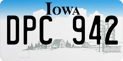 IA license plate DPC942