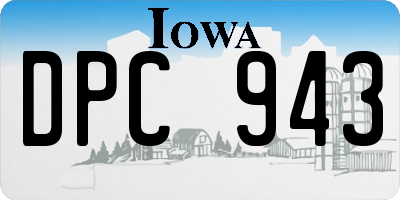 IA license plate DPC943