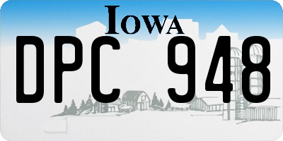 IA license plate DPC948