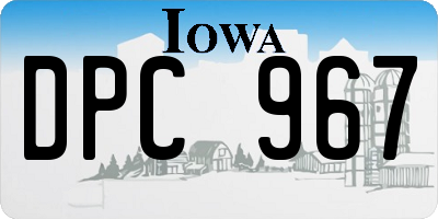 IA license plate DPC967