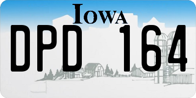 IA license plate DPD164