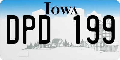 IA license plate DPD199