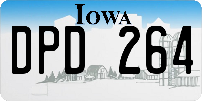 IA license plate DPD264