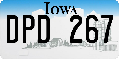 IA license plate DPD267