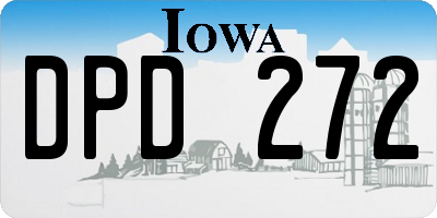 IA license plate DPD272