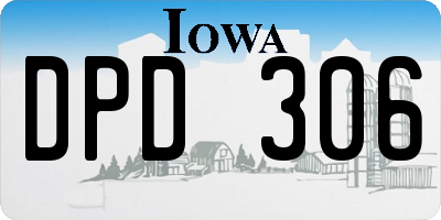 IA license plate DPD306