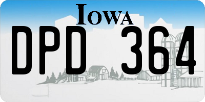 IA license plate DPD364