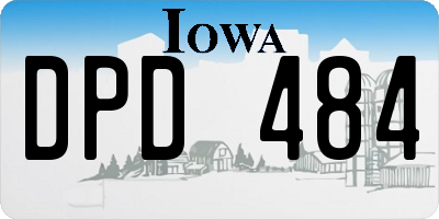 IA license plate DPD484