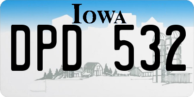 IA license plate DPD532