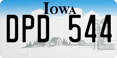 IA license plate DPD544